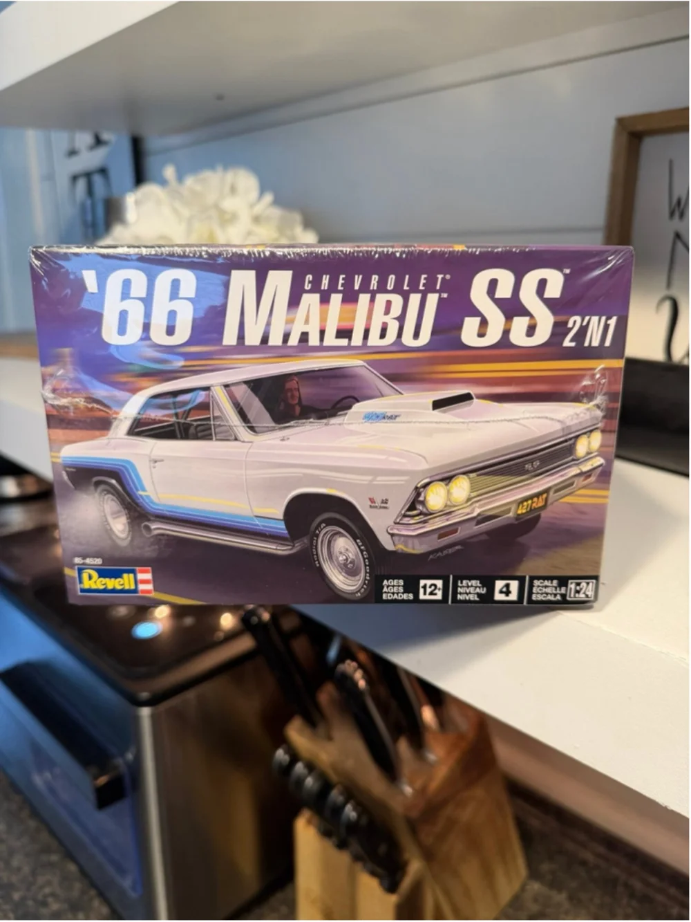 New Revell 1/24 1966 Chevy Malibu SS 2n1 Plastic Model Kit 85-4520